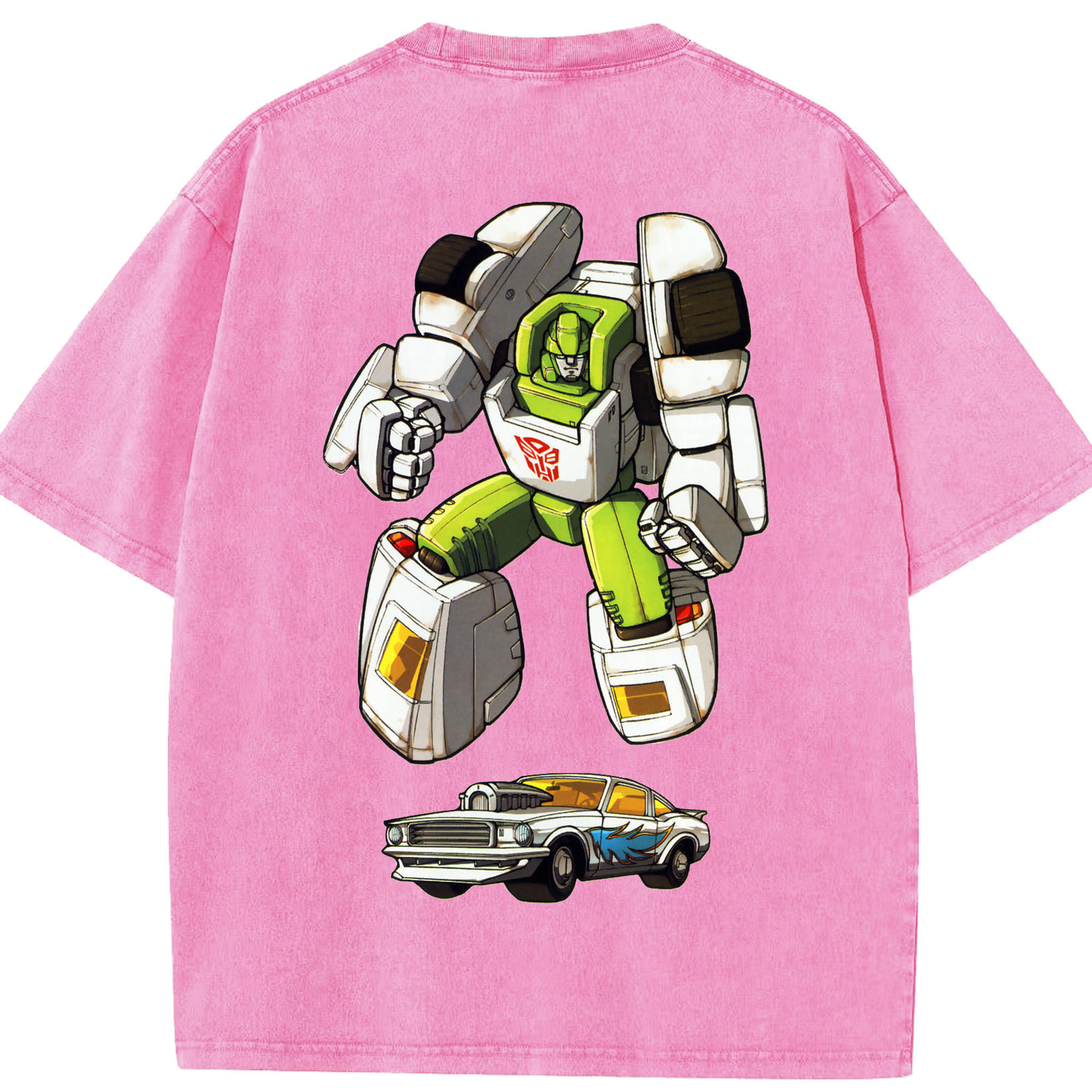 （画像用）  綿100% ヴィンテージ風 半袖Tシャツ（背面プリント）